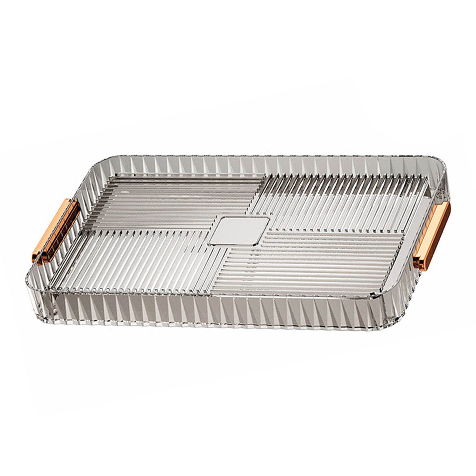 Drainage Tea Tray Plastic Multipurpose Large Capacity Transparent Tea Serving view 6