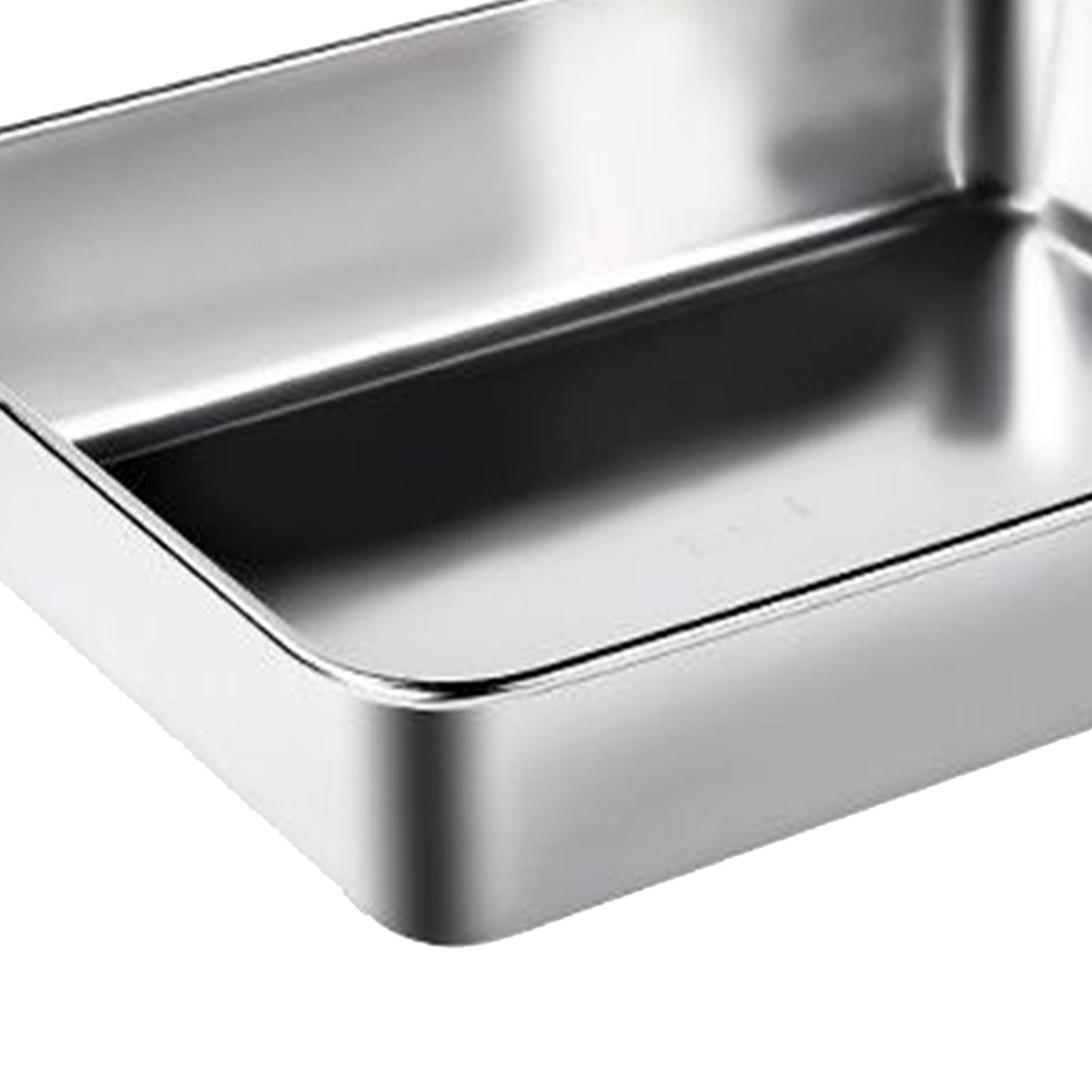304 Stainless Steel Tray Dish Plate Rectangle Food Storage Container for Fruit view 5