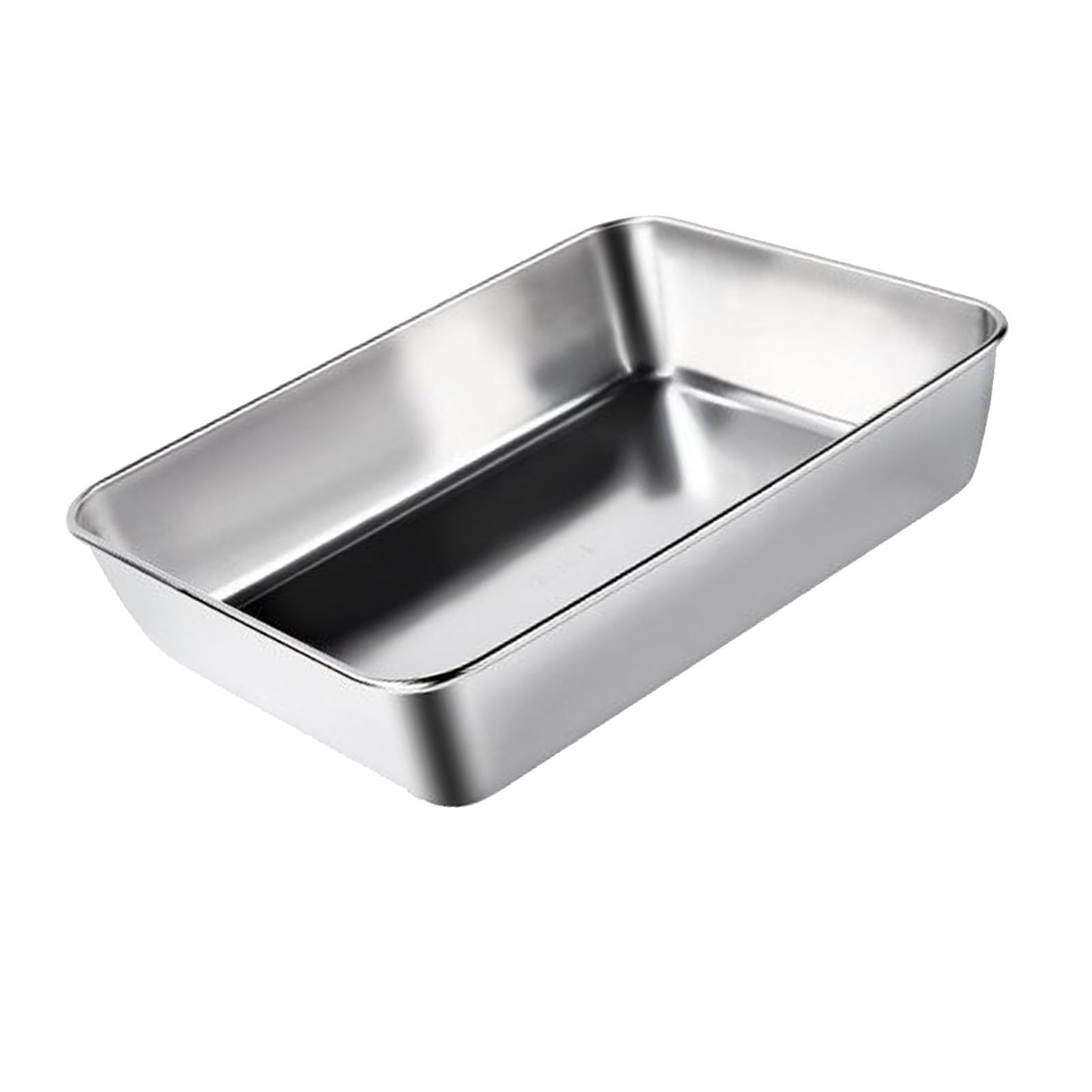 304 Stainless Steel Tray Dish Plate Rectangle Food Storage Container for Fruit view 6