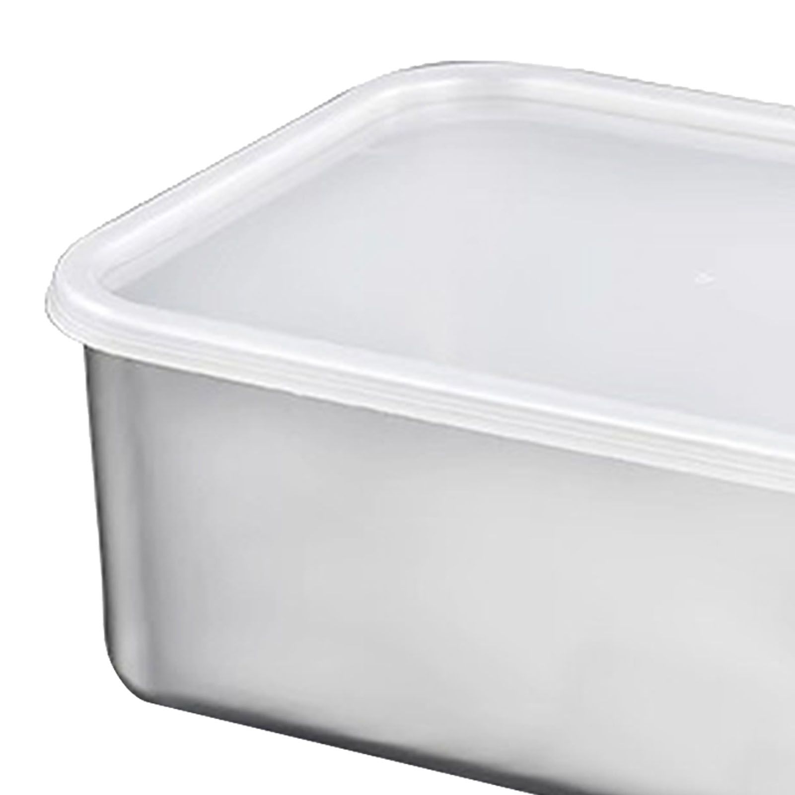 Food Storage Container with Lid 304 Stainless Steel Square Lunch Container for view 7