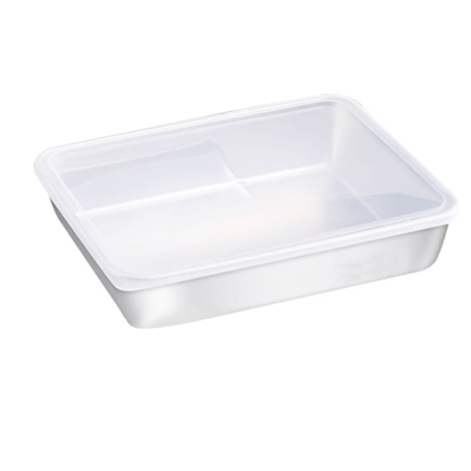 Food Storage Container with Lid 304 Stainless Steel Square Lunch Container for view 3