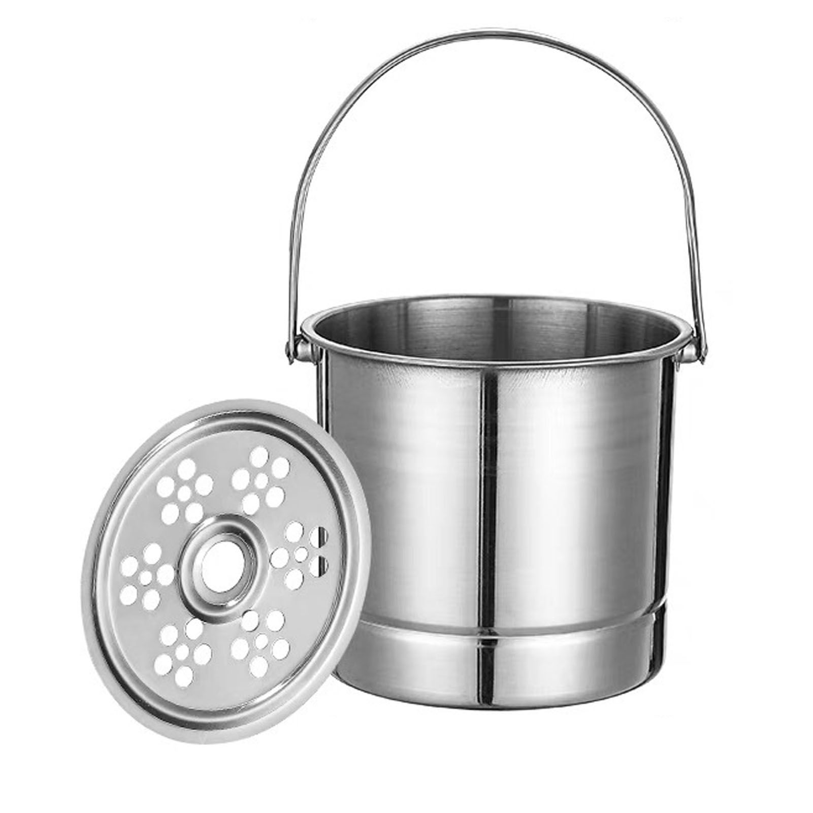 Ice Bucket Professional Thickened Stainless Steel Ice Bucket with Filter Plate view 2