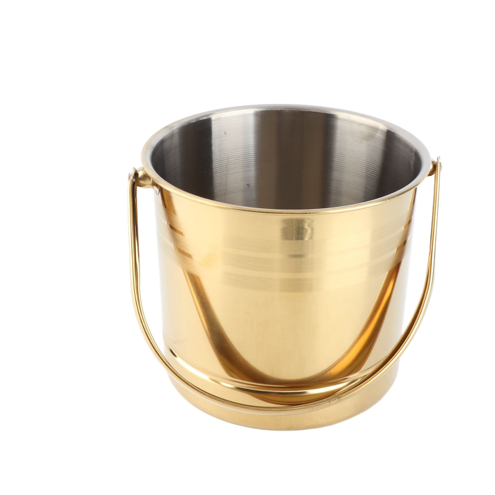 Ice Bucket Professional Thickened Stainless Steel Ice Bucket with Filter Plate
