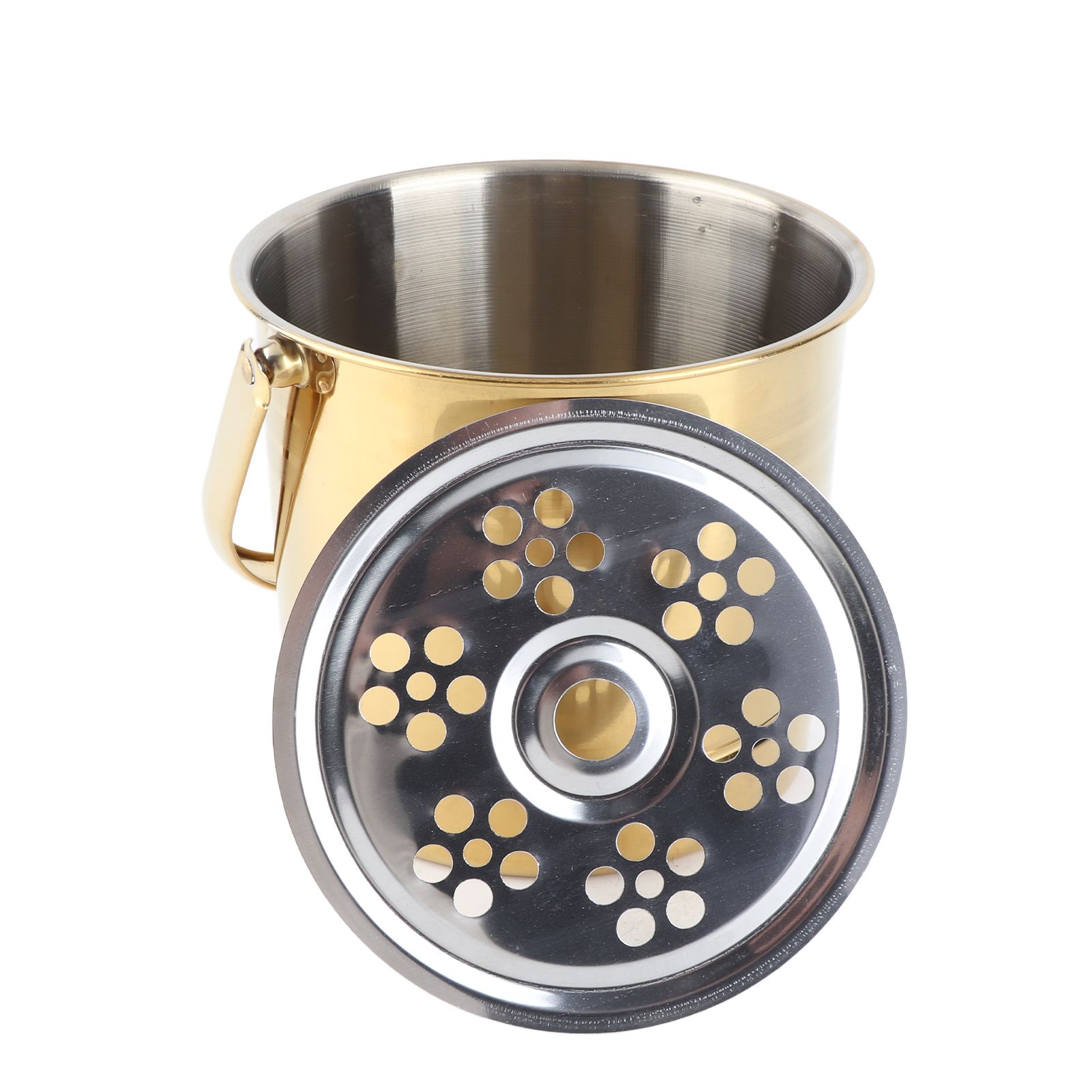 Ice Bucket Professional Thickened Stainless Steel Ice Bucket with Filter Plate view 4