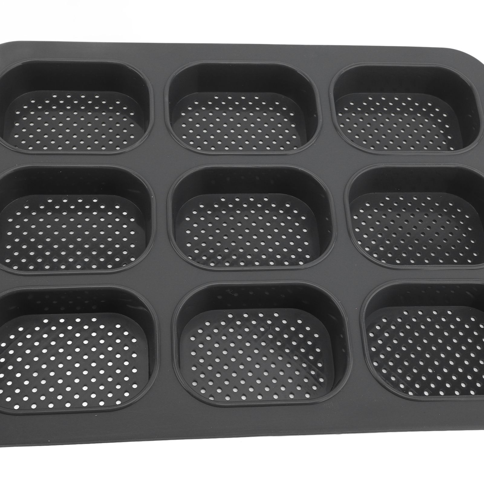 Mini Loaf Pan Perforated Anti Stick Easy to Release Silicone French Bread view 2