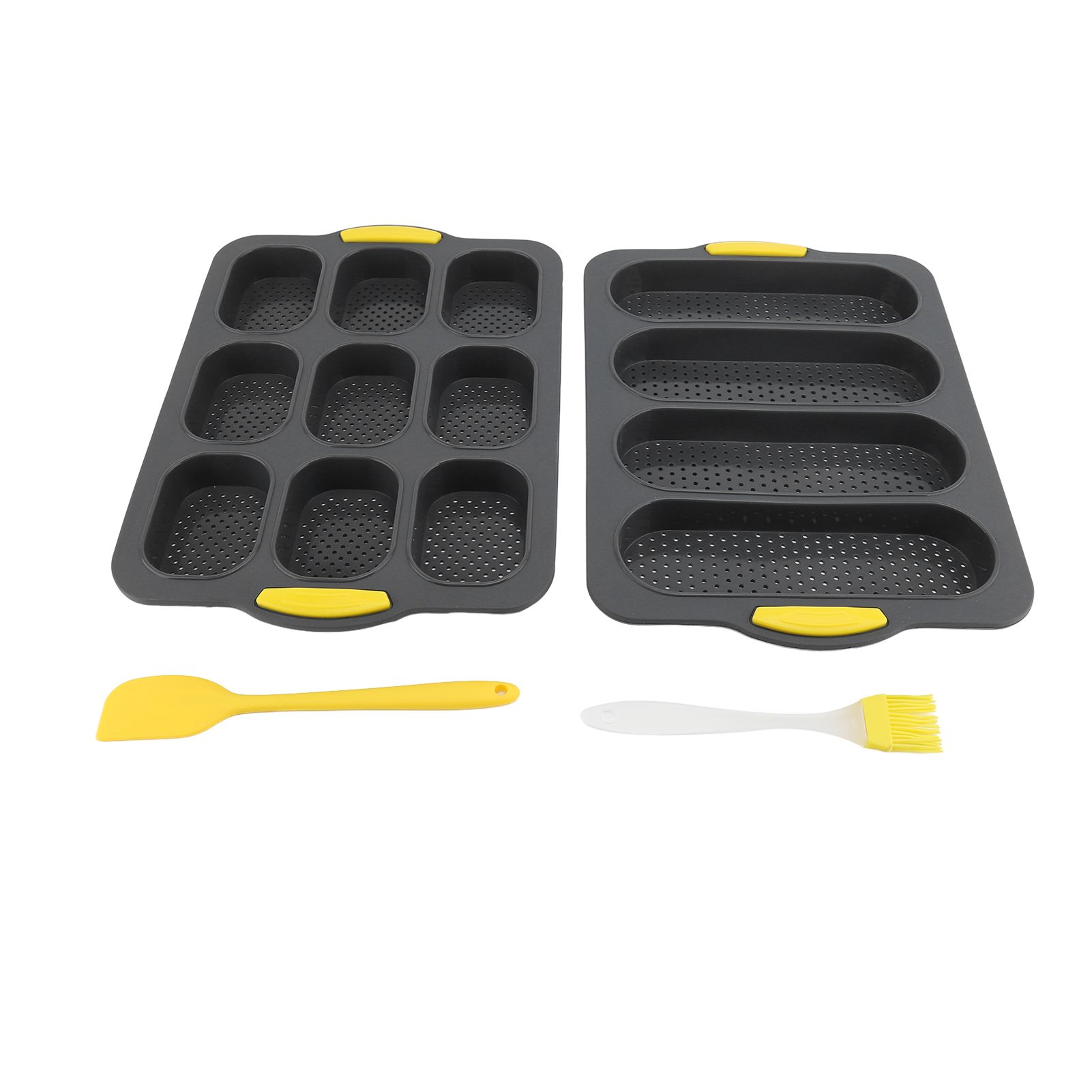 Mini Loaf Pan Perforated Anti Stick Easy to Release Silicone French Bread view 3