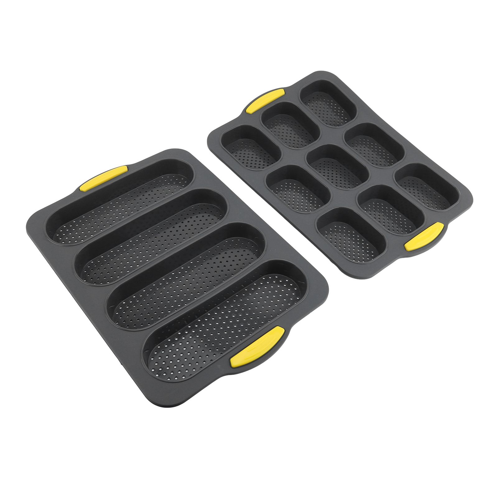 Mini Loaf Pan Perforated Anti Stick Easy to Release Silicone French Bread view 4
