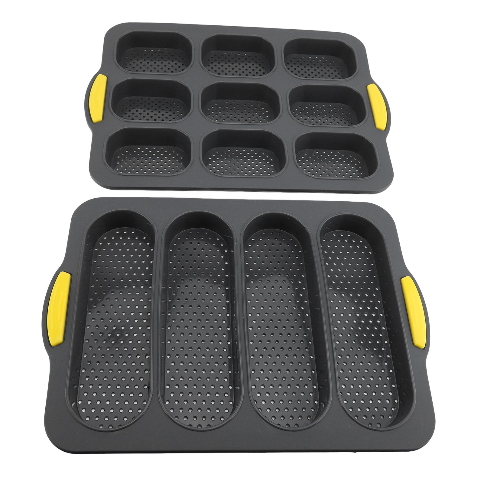 Mini Loaf Pan Perforated Anti Stick Easy to Release Silicone French Bread view 6