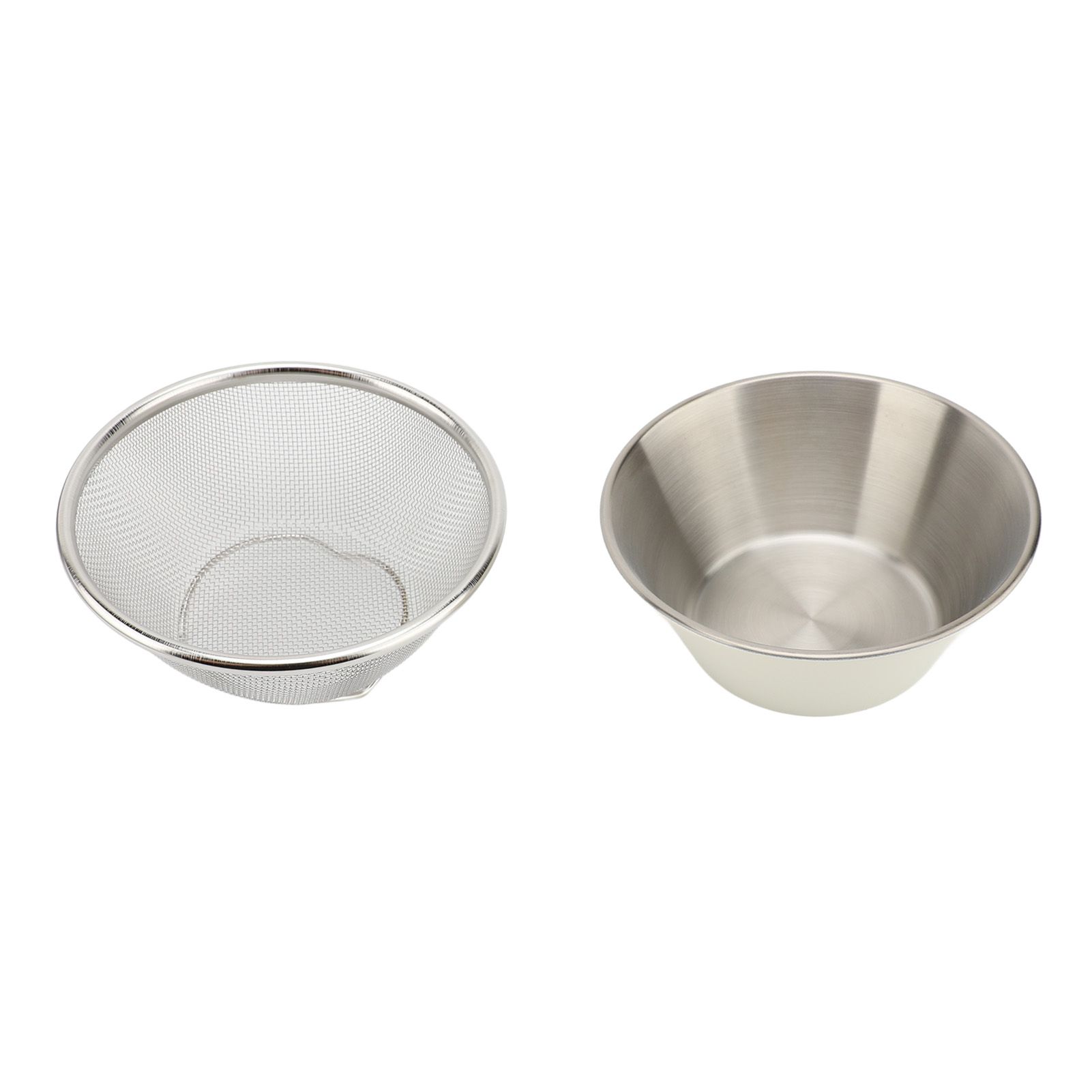 304 Stainless Steel Colander Set Microporous Fine Mesh Mini Metal Strainer