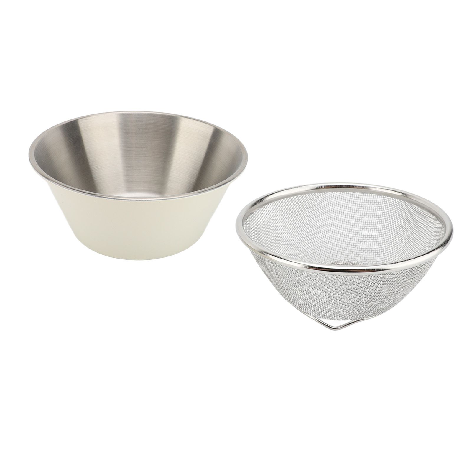 304 Stainless Steel Colander Set Microporous Fine Mesh Mini Metal Strainer view 9