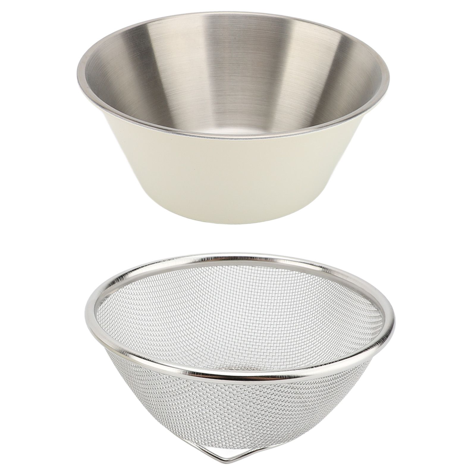 304 Stainless Steel Colander Set Microporous Fine Mesh Mini Metal Strainer view 10