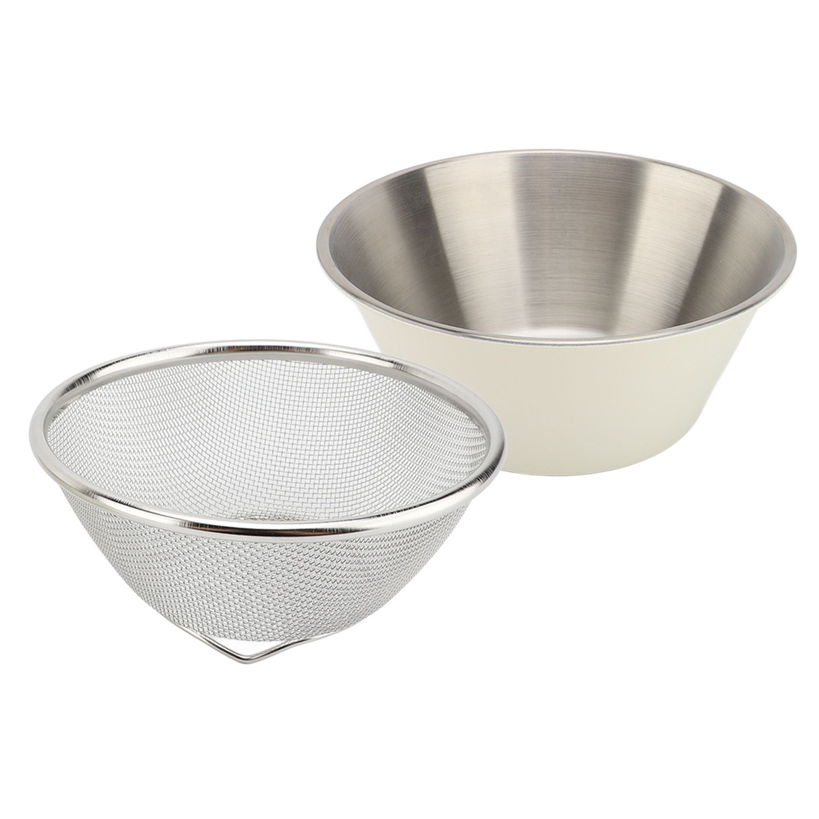 304 Stainless Steel Colander Set Microporous Fine Mesh Mini Metal Strainer view 11