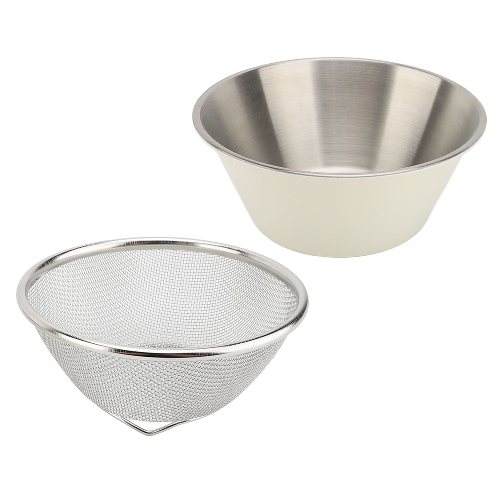 304 Stainless Steel Colander Set Microporous Fine Mesh Mini Metal Strainer view 12