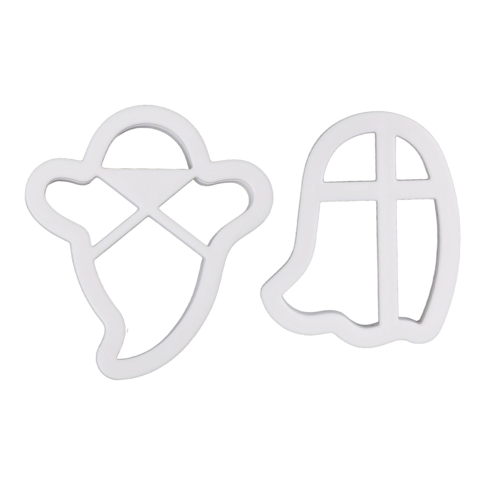 2pcs Small Ghost Cookie Cutters ABS Material Biscuit Cutter for Holiday view 3
