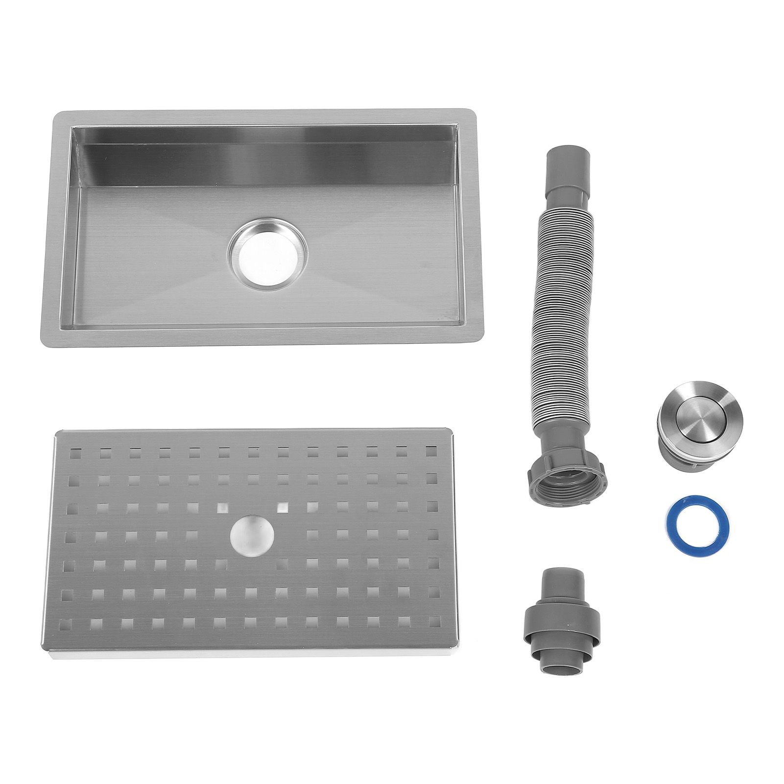 Kitchen Sink with Water Drainage Tray Stainless Steel Small Bar Sink view 3