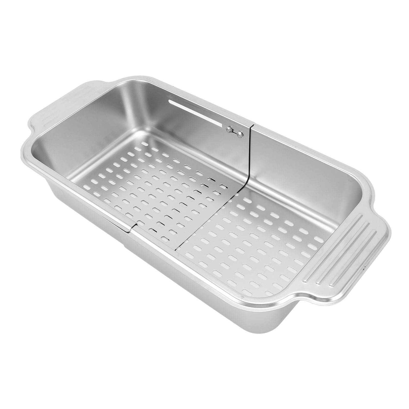 Expandable Dish Drying Rack Stainless Steel Over Sink Dish Drainer Rack Basket view 6