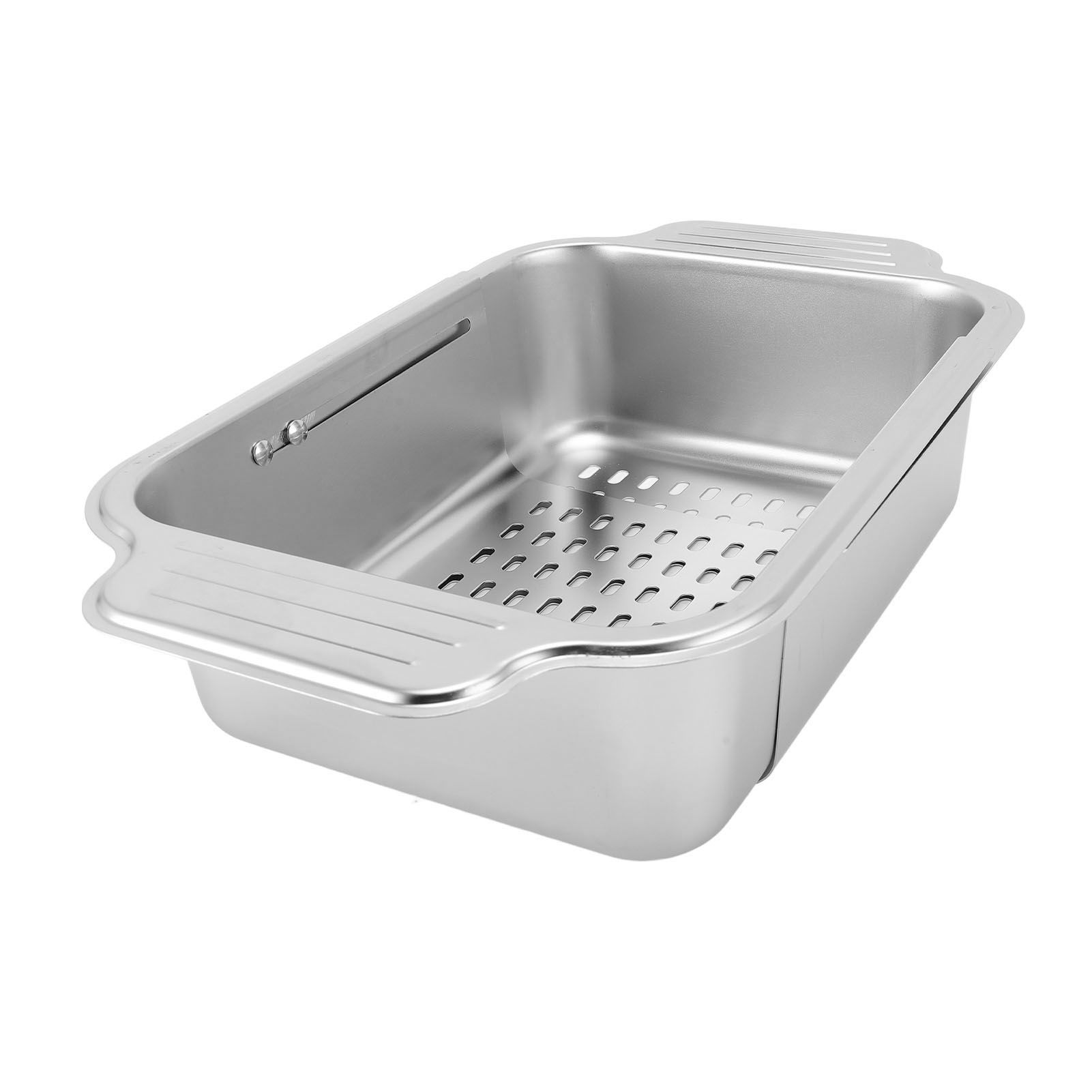 Expandable Dish Drying Rack Stainless Steel Over Sink Dish Drainer Rack Basket view 12