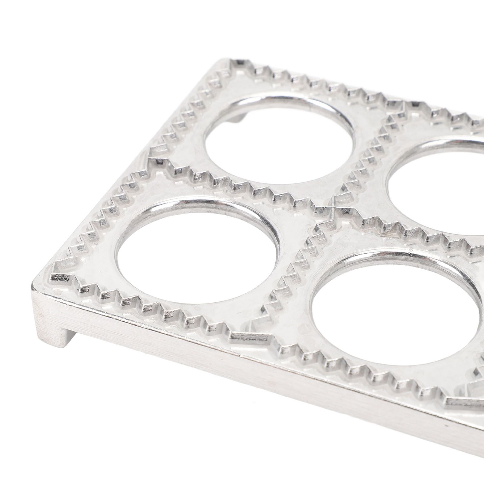 Ravioli Press Maker Aluminum Alloy Plastic Dumpling Making Tool with Wood view 5