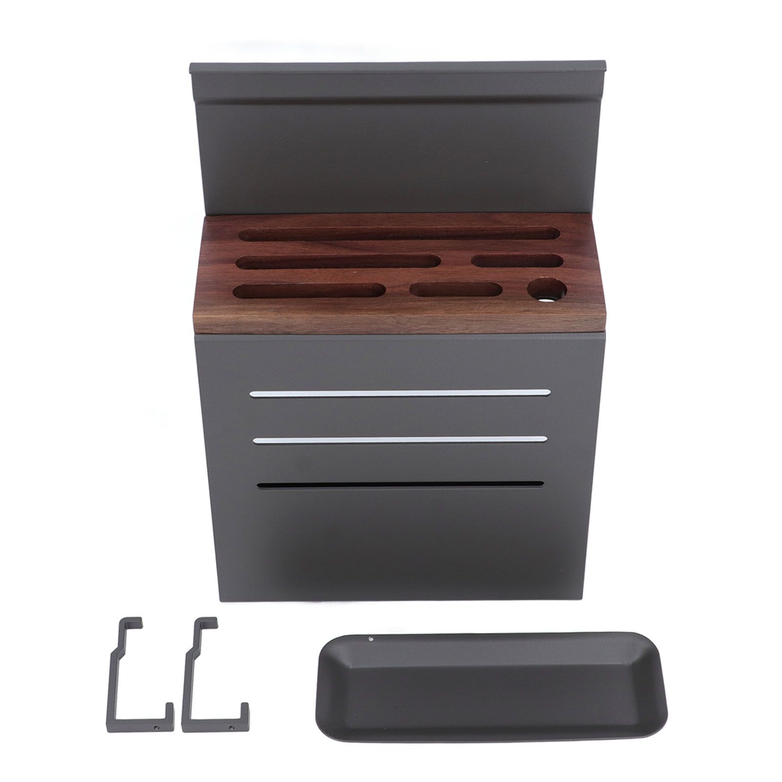 Wall Mount Cutlery Block Rack Aluminium Alloy Multifunctional Kitchen Cutlery view 3