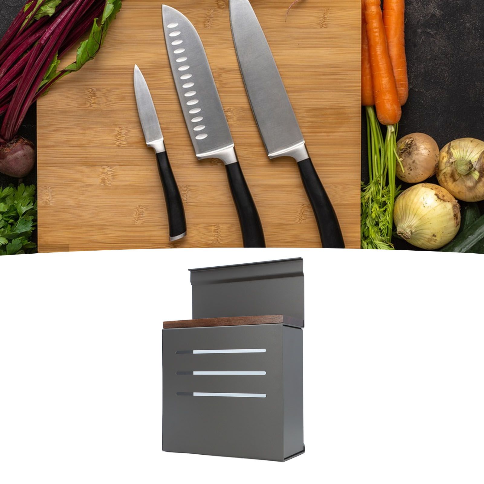 Wall Mount Cutlery Block Rack Aluminium Alloy Multifunctional Kitchen Cutlery view 12