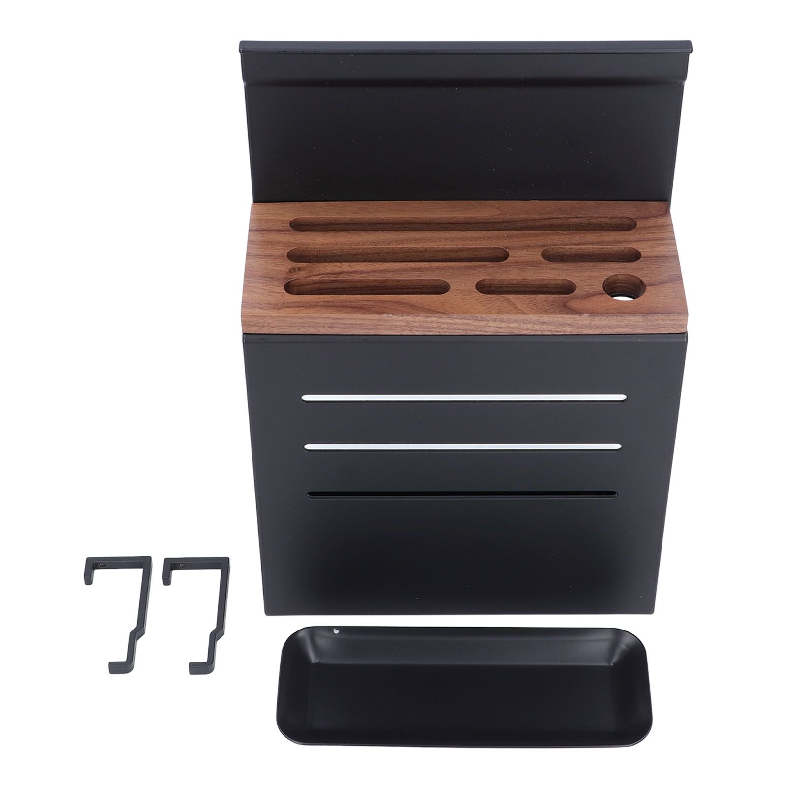 Wall Mount Cutlery Block Rack Aluminium Alloy Multifunctional Kitchen Cutlery view 3