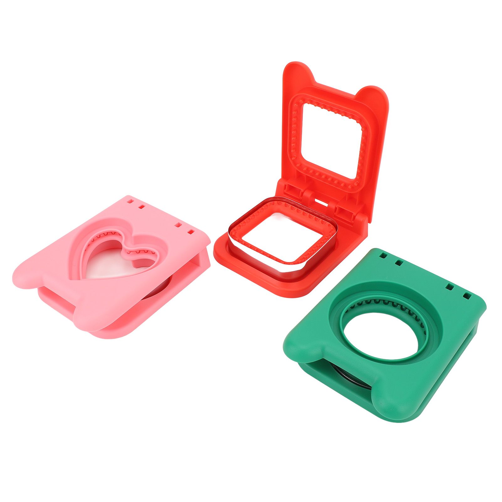 3pcs Sandwich Cutter and Sealer Sandwiches Maker for Lunch Boxes Bento Boxes — image 1