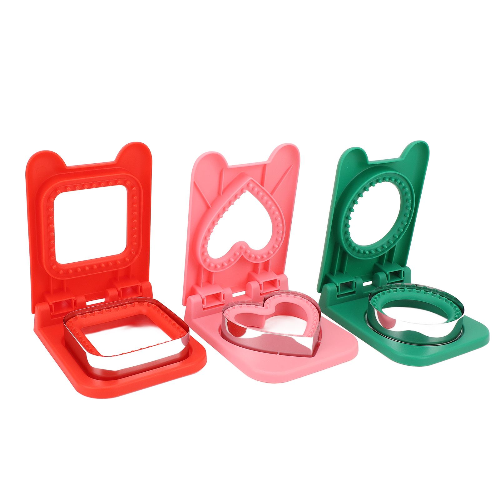 3pcs Sandwich Cutter and Sealer Sandwiches Maker for Lunch Boxes Bento Boxes view 6