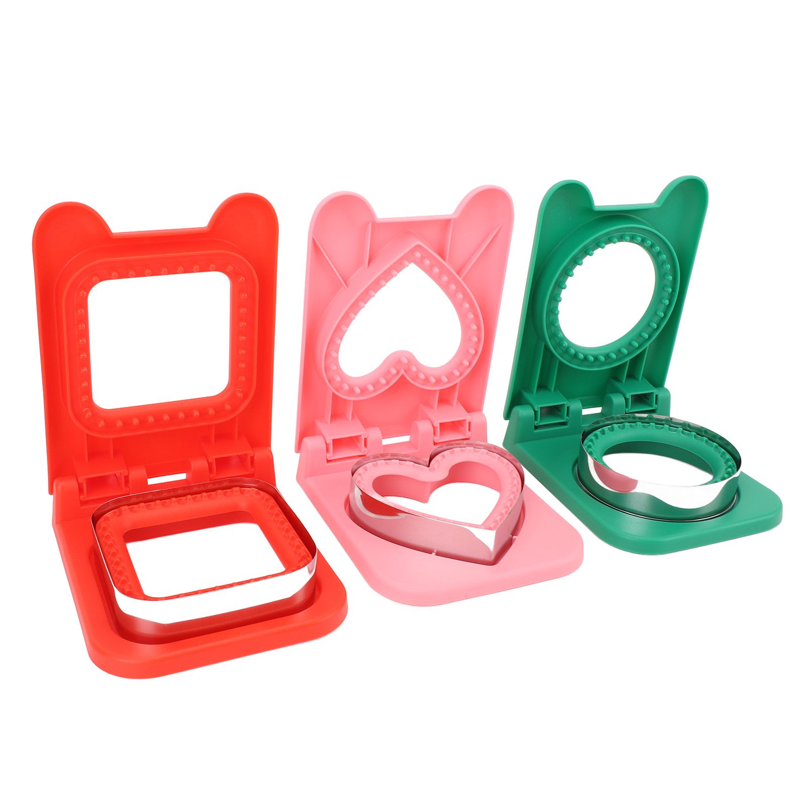 3pcs Sandwich Cutter and Sealer Sandwiches Maker for Lunch Boxes Bento Boxes view 8