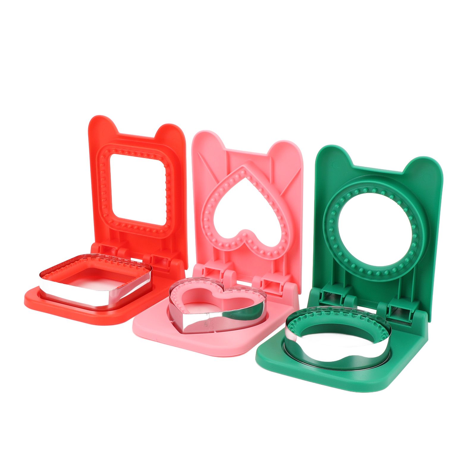 3pcs Sandwich Cutter and Sealer Sandwiches Maker for Lunch Boxes Bento Boxes view 10