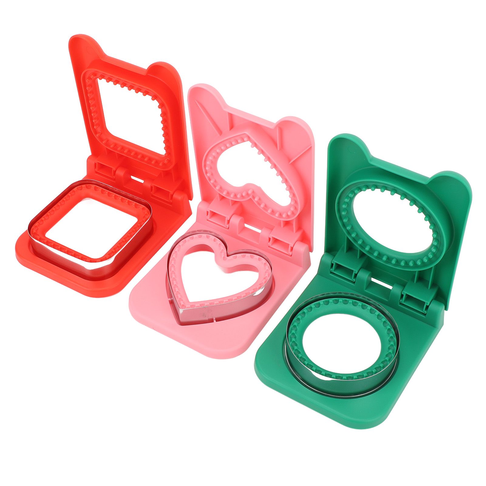 3pcs Sandwich Cutter and Sealer Sandwiches Maker for Lunch Boxes Bento Boxes view 11