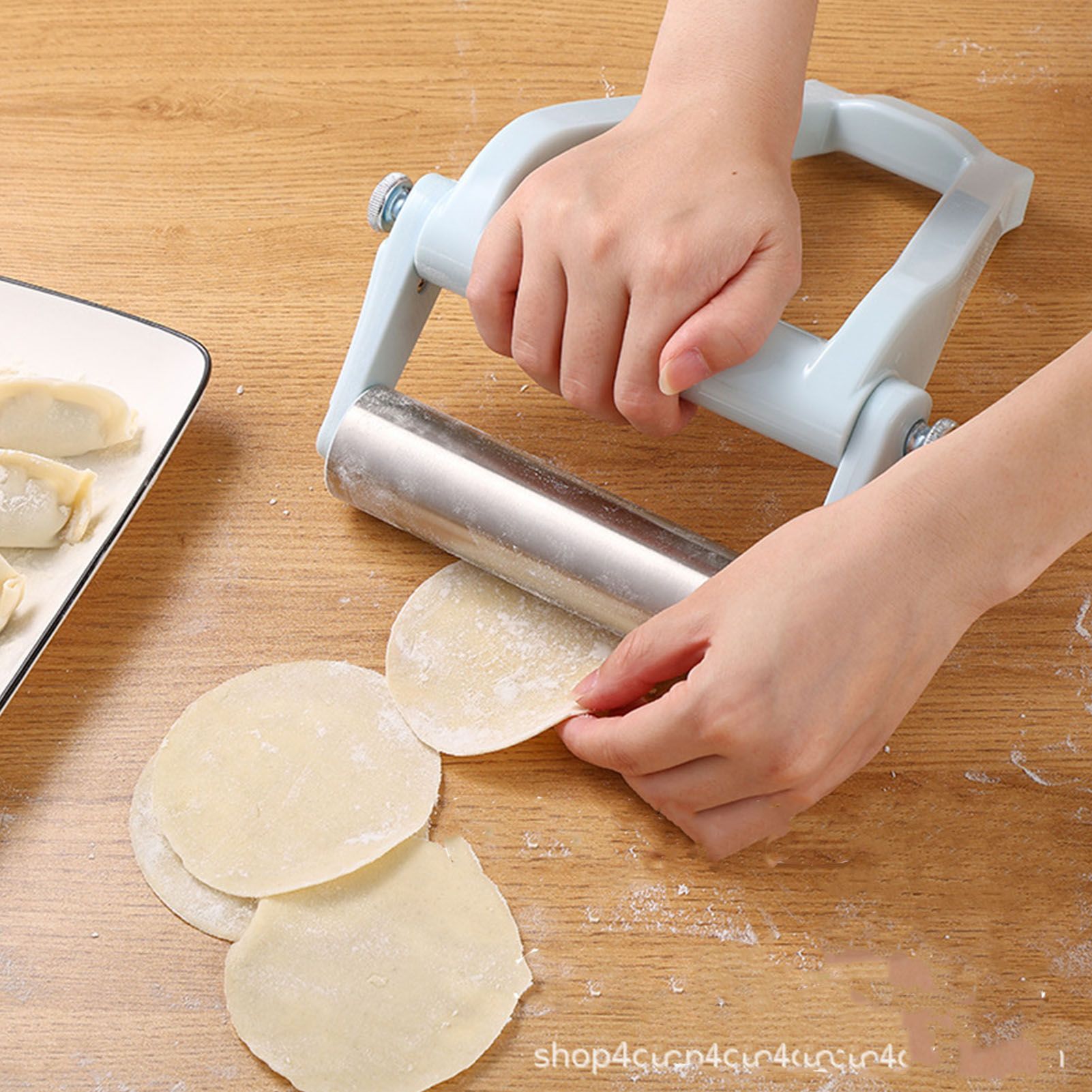 Rolling Pin Stainless Steel Easy to Use Sturdy Anti Stick Dough Roller Anti view 8