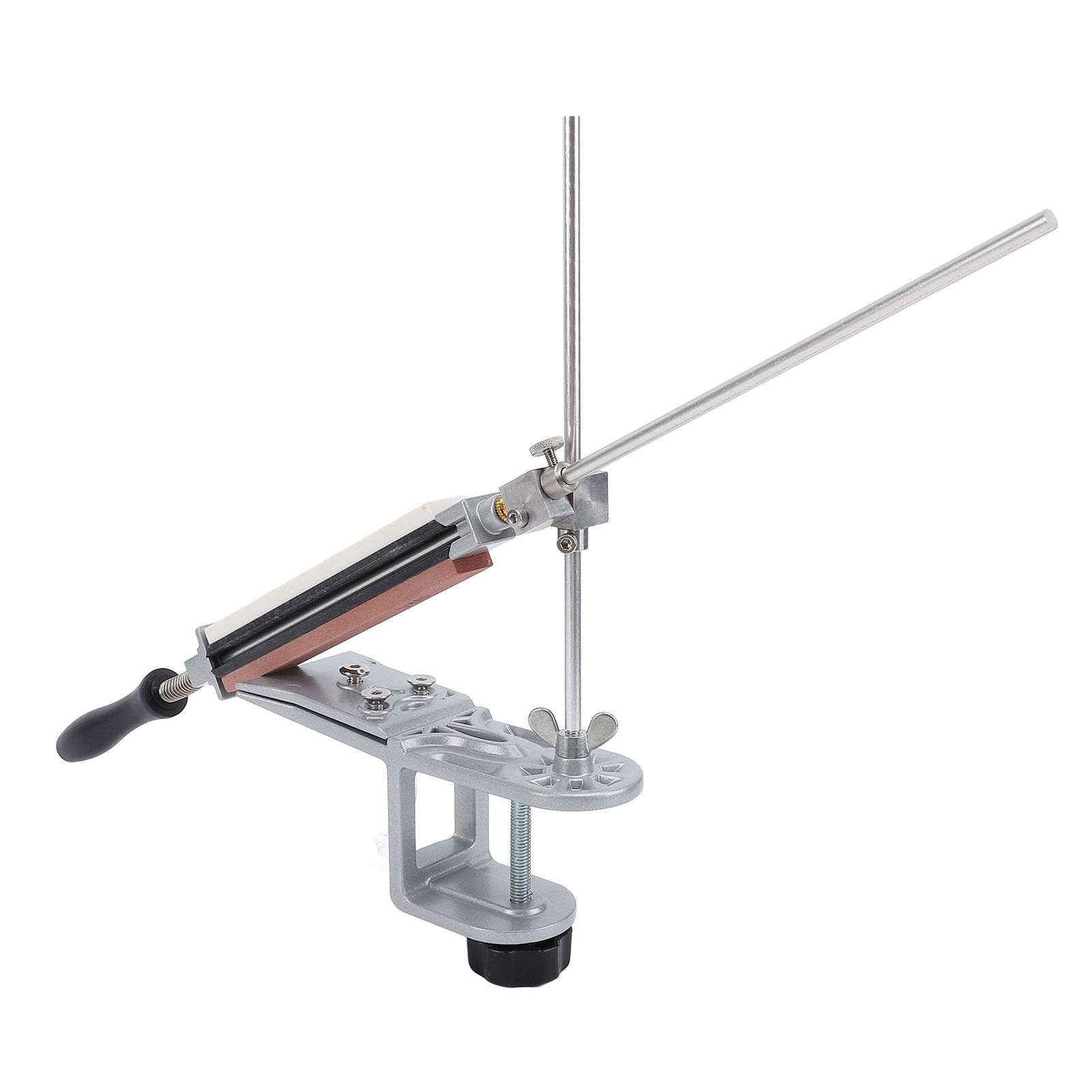 Fixed Angle Sharpener with 6 Whetstones Steel Versatile Sharpening Tool Kit view 9