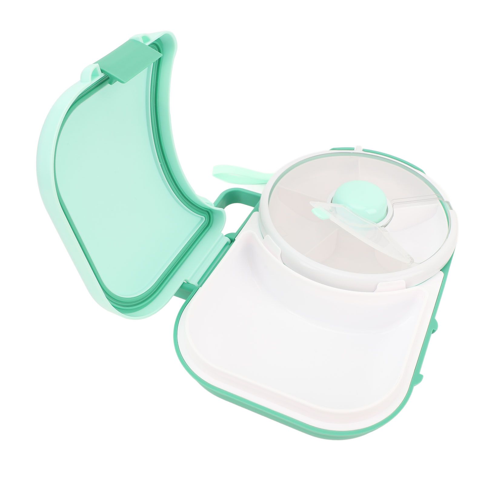 Snack Rotating Container with Lid Sealed Plastic Rotating Snack Storage Box — image 1