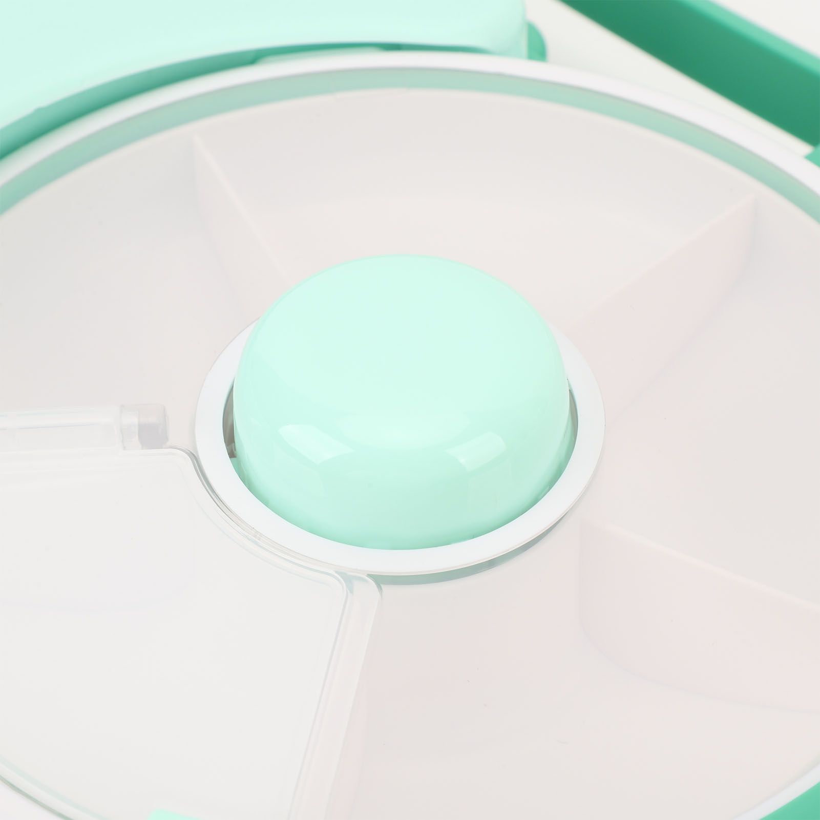 Snack Rotating Container with Lid Sealed Plastic Rotating Snack Storage Box view 2