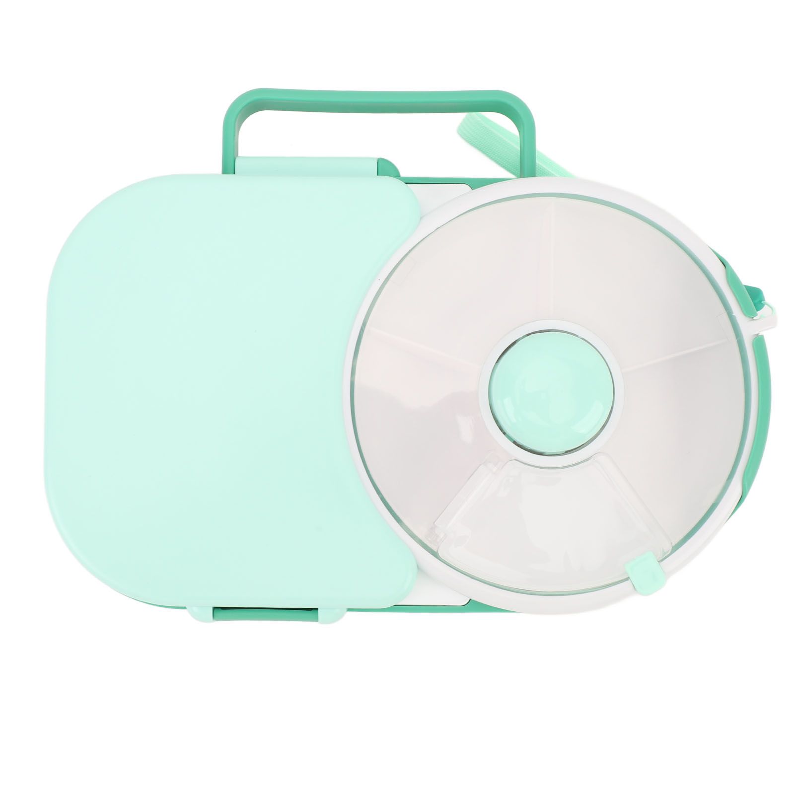 Snack Rotating Container with Lid Sealed Plastic Rotating Snack Storage Box view 3
