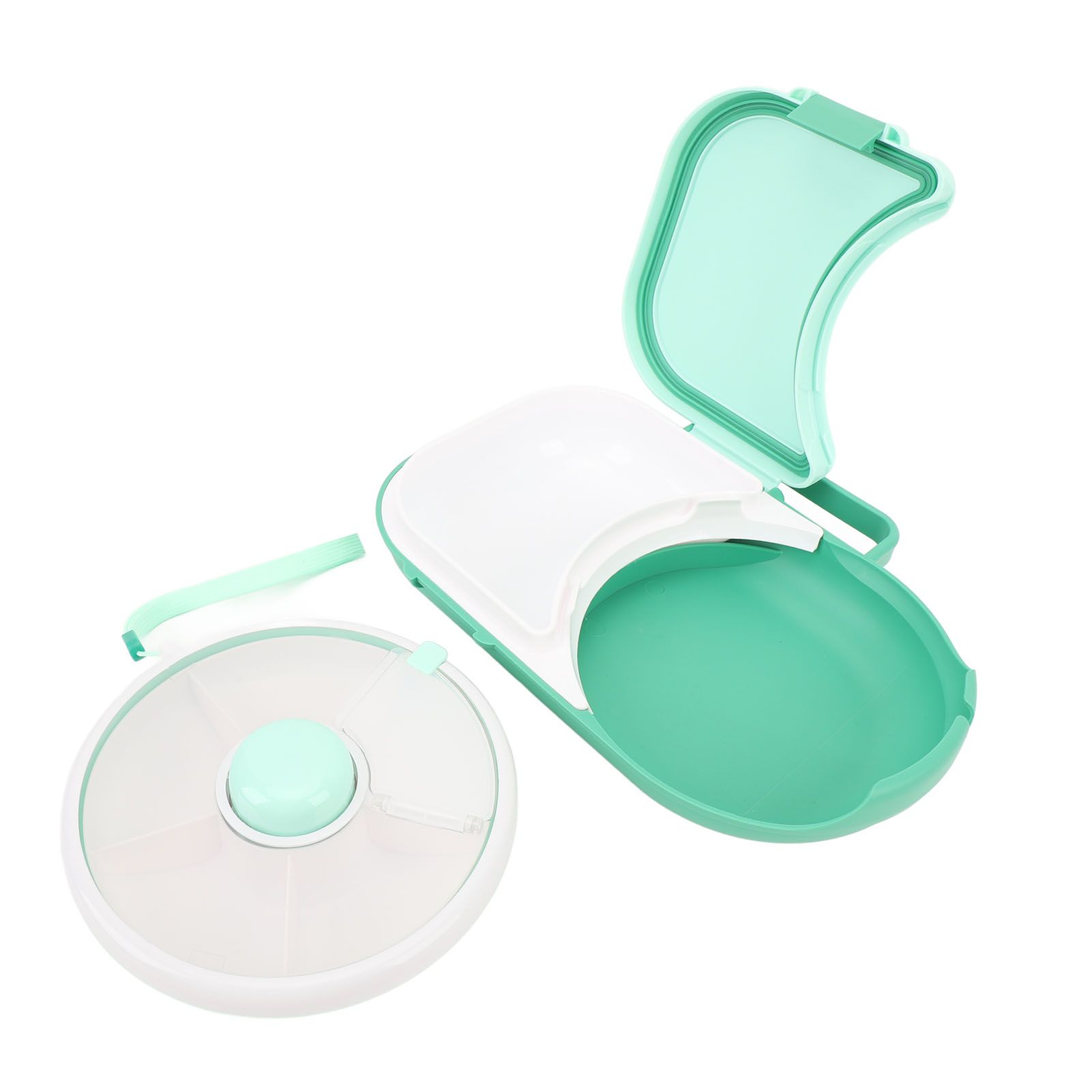 Snack Rotating Container with Lid Sealed Plastic Rotating Snack Storage Box view 9