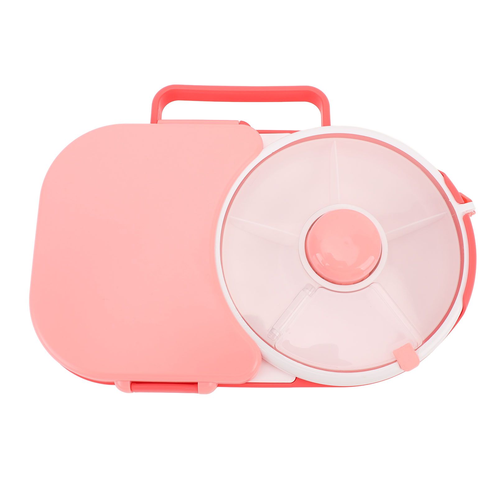 Snack Rotating Container with Lid Sealed Plastic Rotating Snack Storage Box view 3