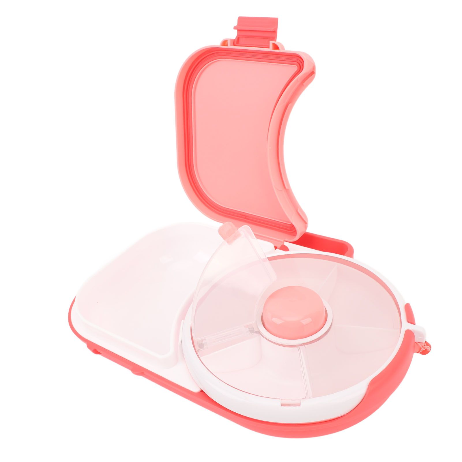 Snack Rotating Container with Lid Sealed Plastic Rotating Snack Storage Box view 6