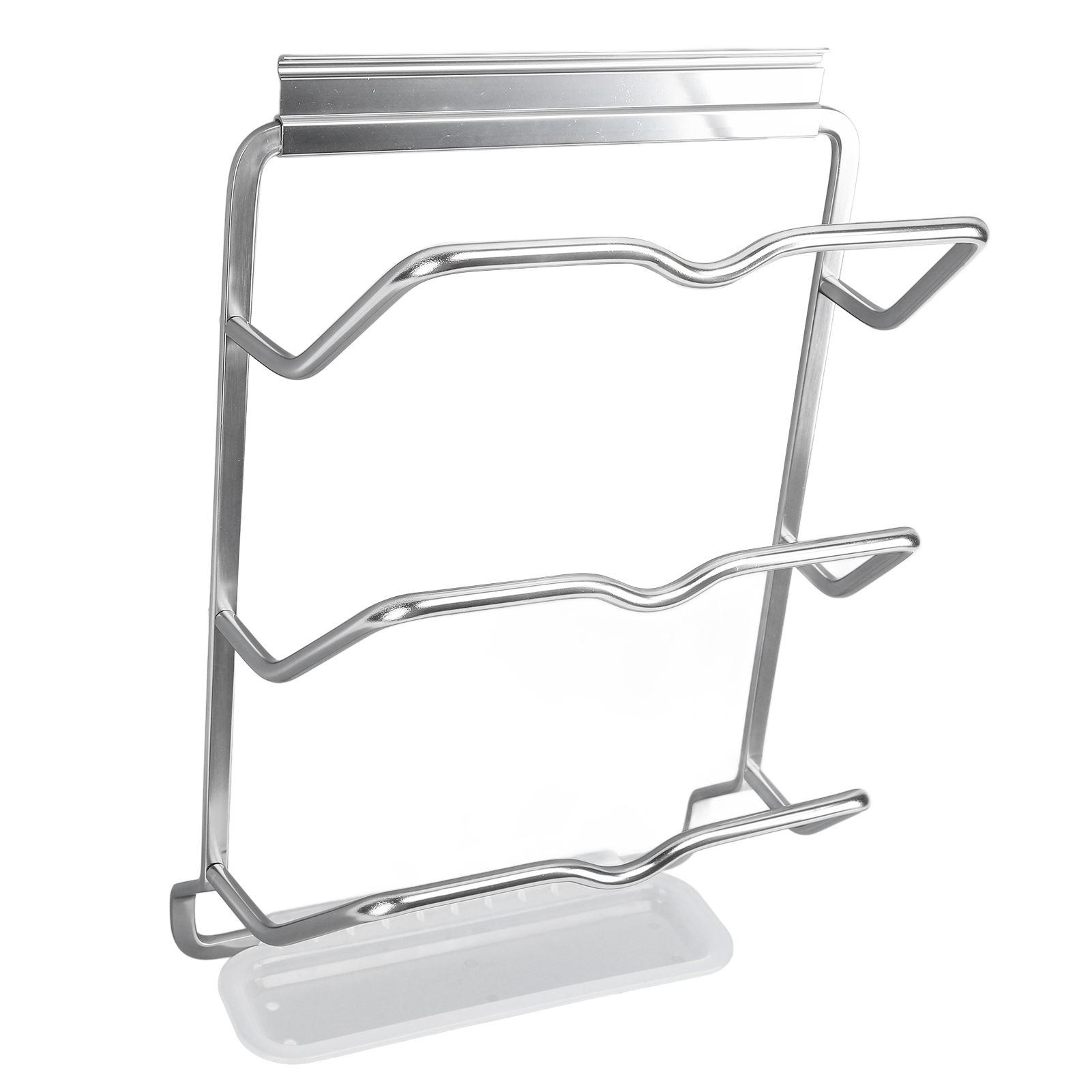 Housewares Hanging Pan Lid Rack 3 Tier Aluminum Alloy Cabinet Pot Lid Holders view 4