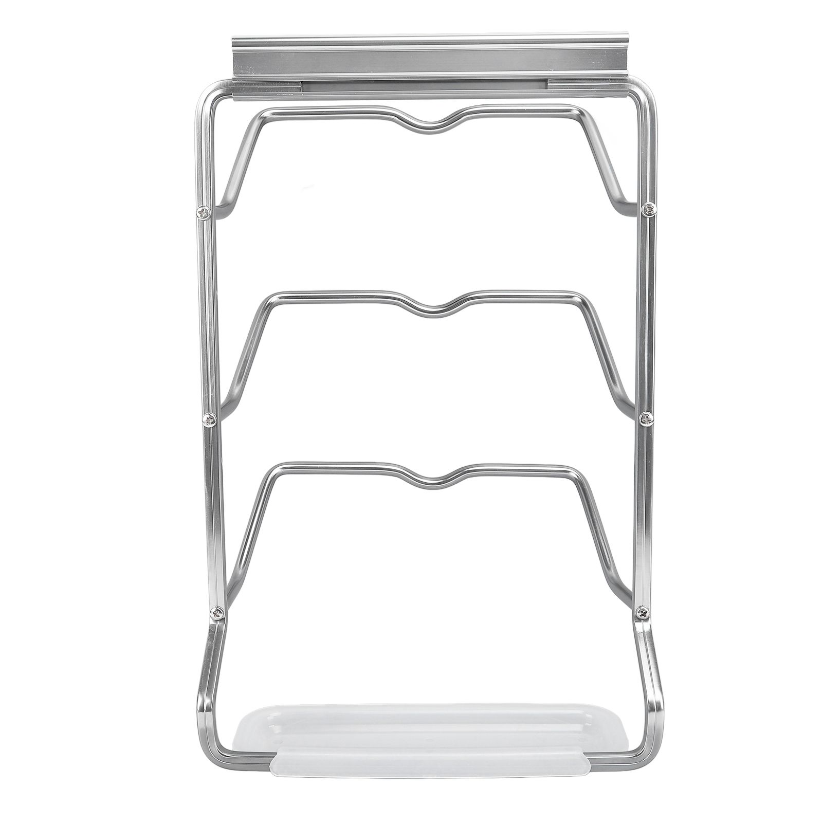 Housewares Hanging Pan Lid Rack 3 Tier Aluminum Alloy Cabinet Pot Lid Holders view 6
