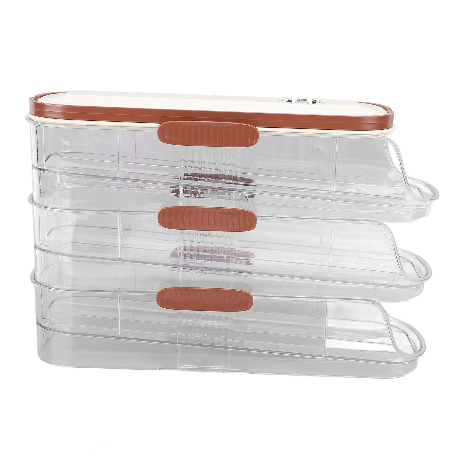 3 Layer Automatic Rolling Egg Storage Box Egg Organizer Egg Storage Container view 3