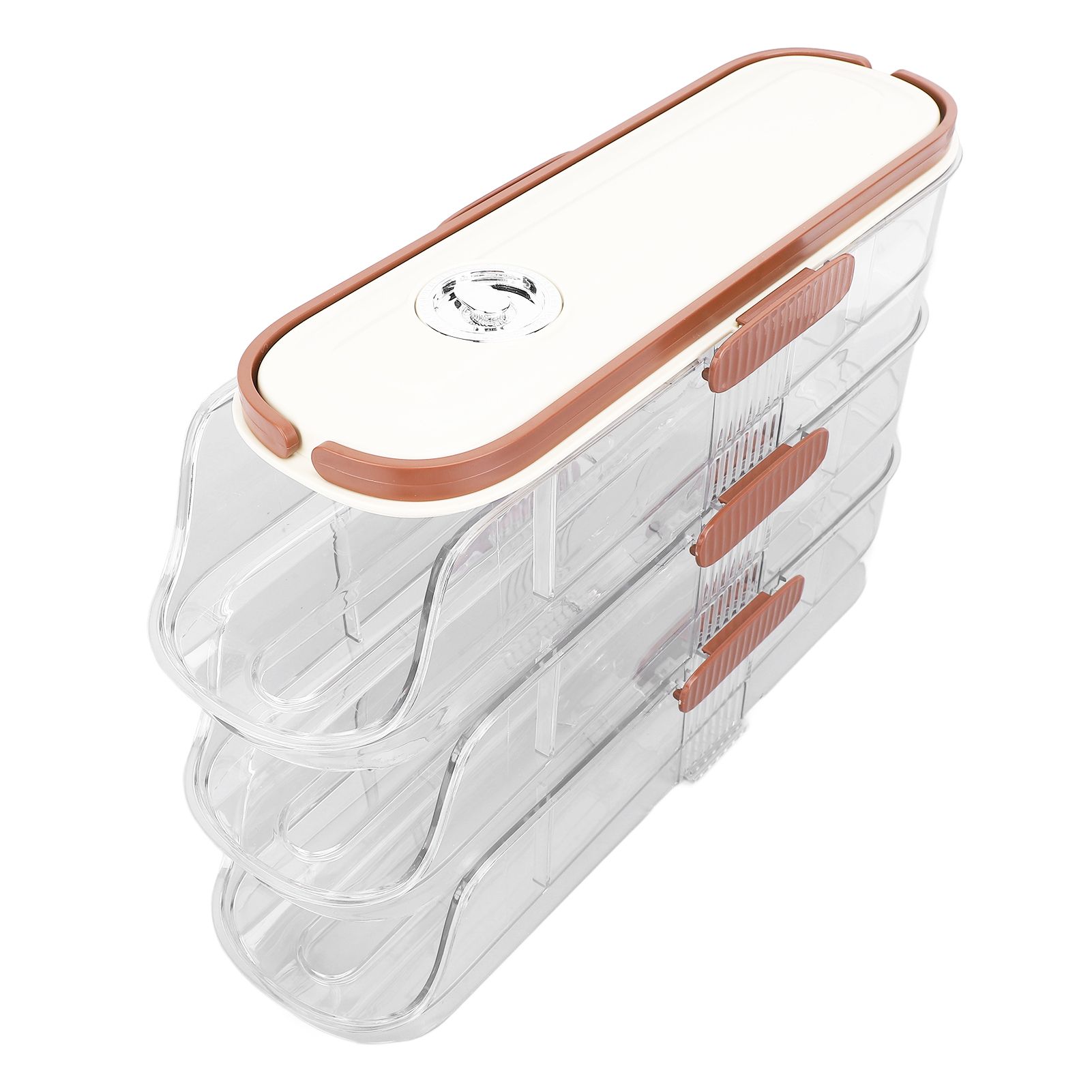 3 Layer Automatic Rolling Egg Storage Box Egg Organizer Egg Storage Container view 4