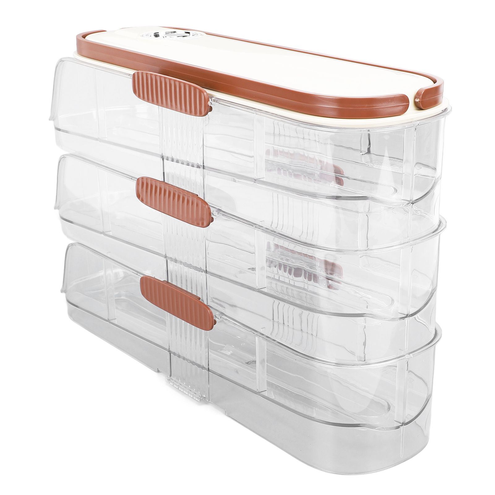 3 Layer Automatic Rolling Egg Storage Box Egg Organizer Egg Storage Container view 6