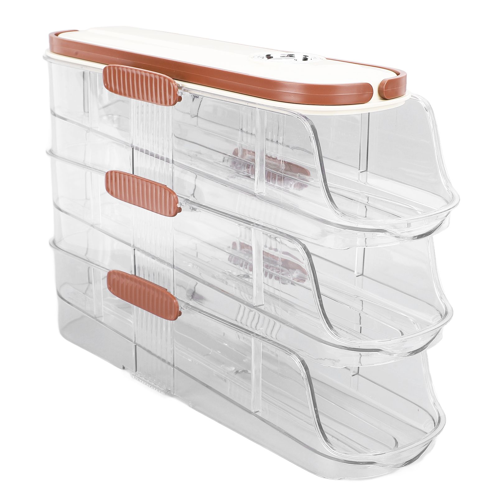 3 Layer Automatic Rolling Egg Storage Box Egg Organizer Egg Storage Container view 11