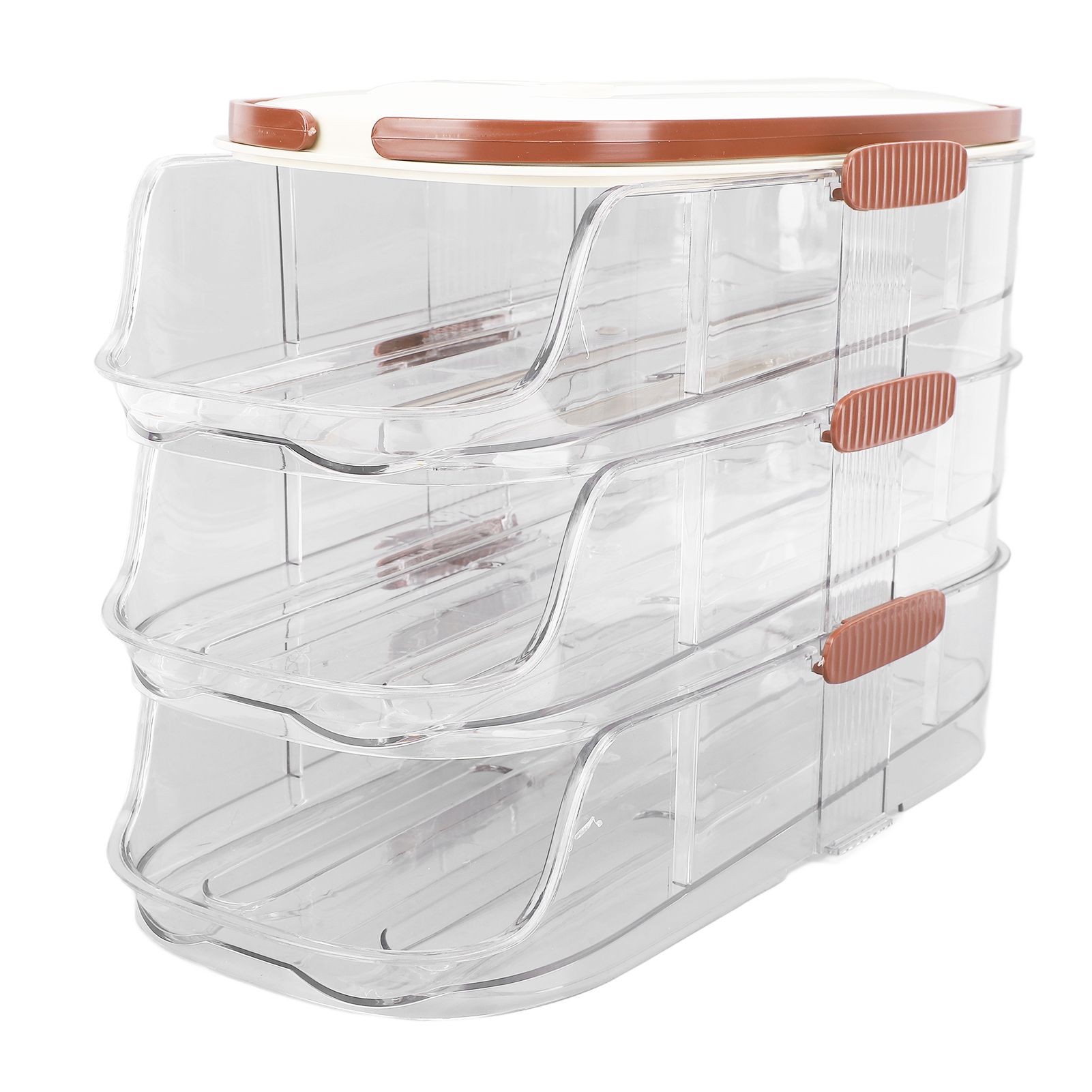 3 Layer Automatic Rolling Egg Storage Box Egg Organizer Egg Storage Container — image 1