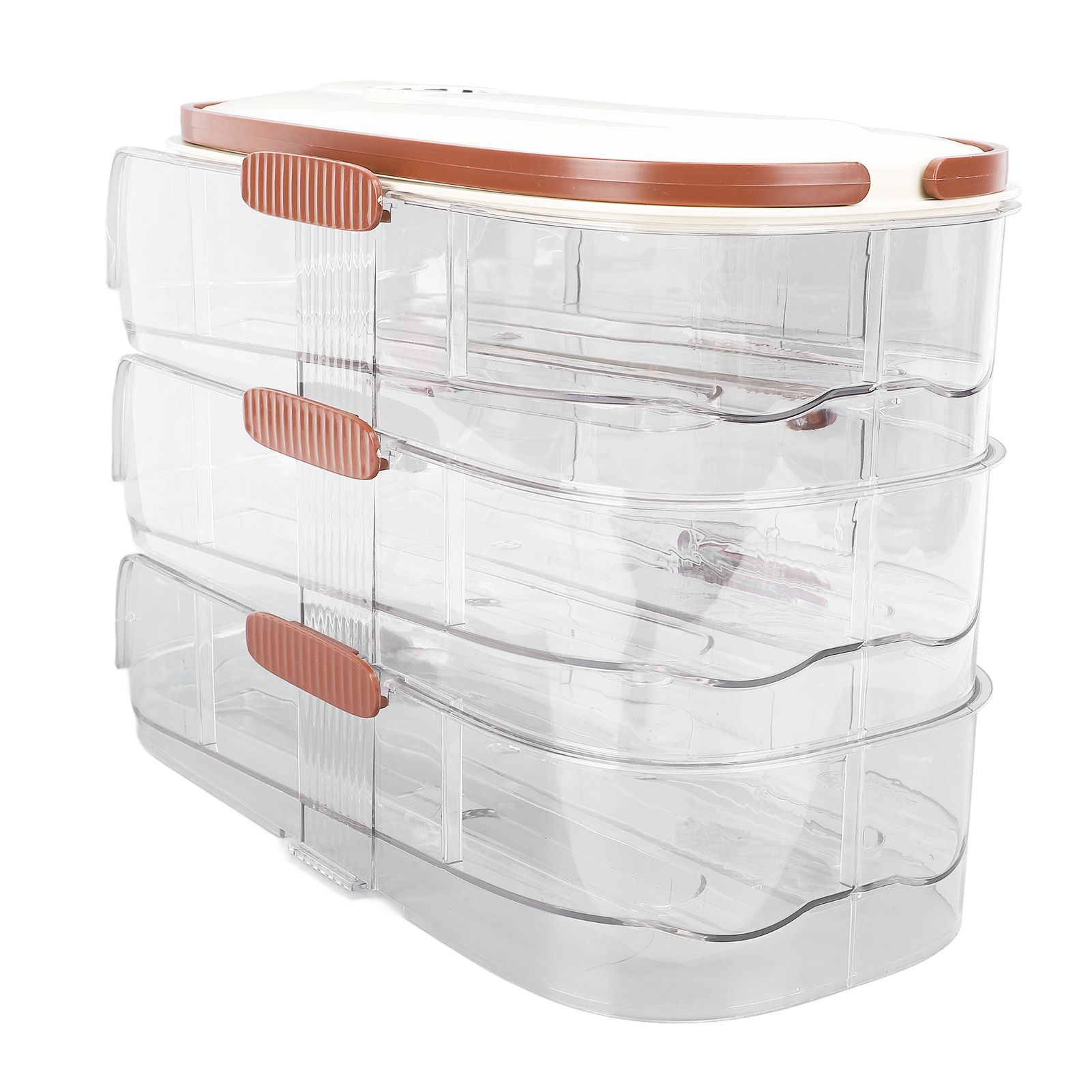 3 Layer Automatic Rolling Egg Storage Box Egg Organizer Egg Storage Container view 6
