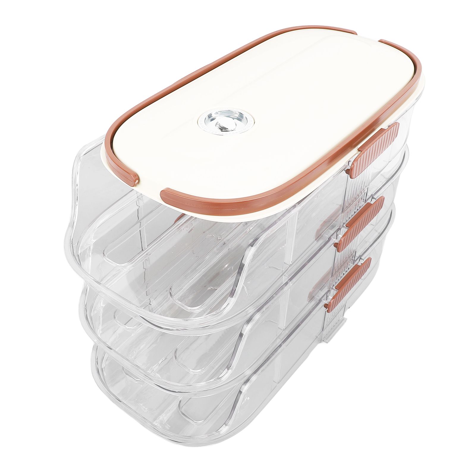 3 Layer Automatic Rolling Egg Storage Box Egg Organizer Egg Storage Container view 8