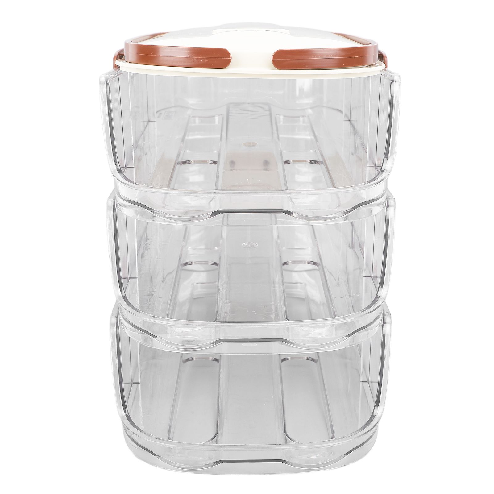 3 Layer Automatic Rolling Egg Storage Box Egg Organizer Egg Storage Container view 12