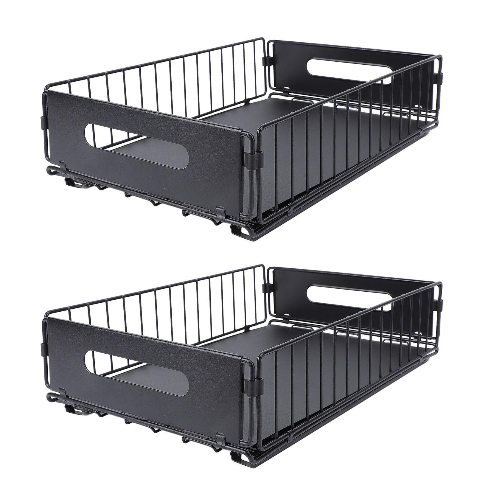 2PCS Pull Out Cabinet Organizer Metal Flexible Multifunctional Pull Out Spice view 9