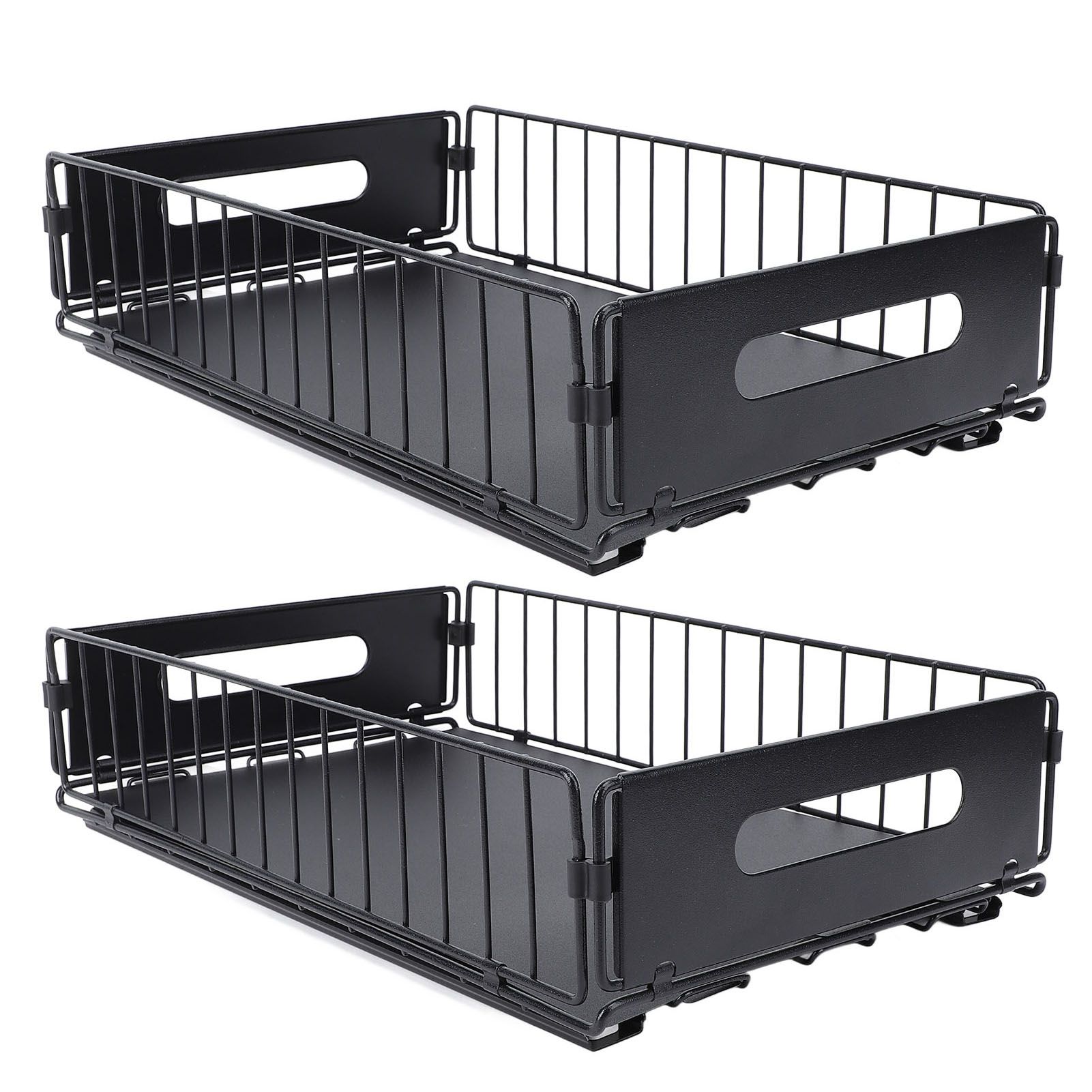 2PCS Pull Out Cabinet Organizer Metal Flexible Multifunctional Pull Out Spice view 10